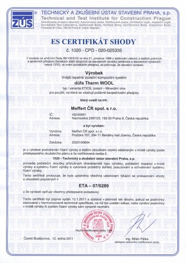 Certifikáty a osvědčení
